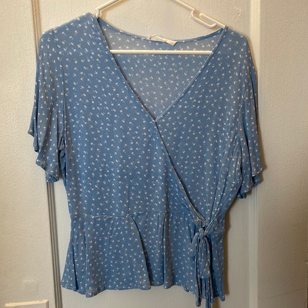 Floral wrap top Nordstrom